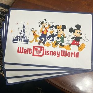 Disney Character Placemats - Blue and Red